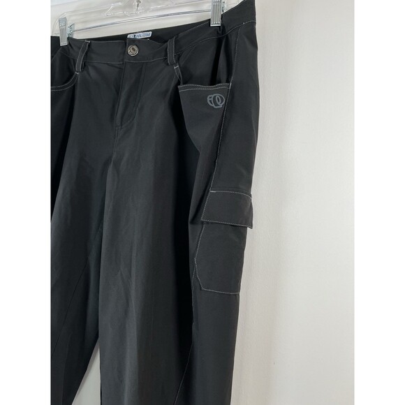 Y2K Pearl Izumi Cycling Capri Cropped Pants Women Large Gray '08 Bike Athletic - Picture 3 of 7